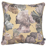 Prestigious Hanalei Tropical Leaf Printed Pipe Trimmed Polyester Filled Cushion