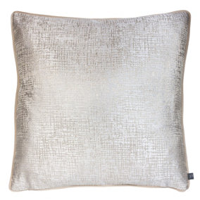 Prestigious Textiles Cinder Metallic Jacquard Piped Cushion Cover