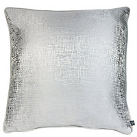 Prestigious Textiles Cinder Metallic Jacquard Piped Feather Filled Cushion