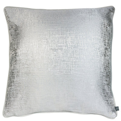 Prestigious Textiles Cinder Metallic Jacquard Piped Feather Filled Cushion