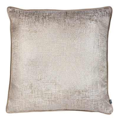 Prestigious Textiles Cinder Metallic Jacquard Piped Polyester Filled Cushion