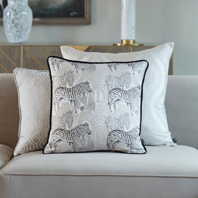 Prestigious Textiles Damara Zebra Jacquard Polyester Filled Cushion