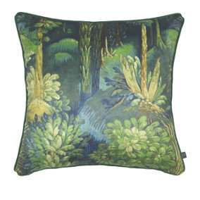 Prestigious Textiles Forbidden Forest Velvet Piped Polyester Filled Cushion