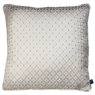 Prestigious Textiles Frame Embroidered Geometric Patterned Polyester Filled Cushion