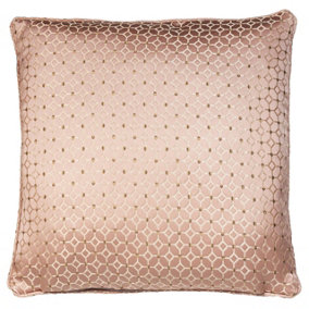 Prestigious Textiles Frame Embroidered Geometric Piped Feather Filled Cushion