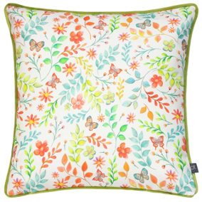 Prestigious Textiles Secret Garden Floral Feather Filled Cushion
