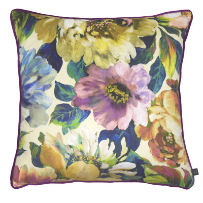 Prestigious Textiles Secret Oasis Floral Piped Feather Filled Cushion