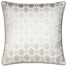 Prestigious Textiles Solitaire Embroidered Geometric Piped Cushion Cover