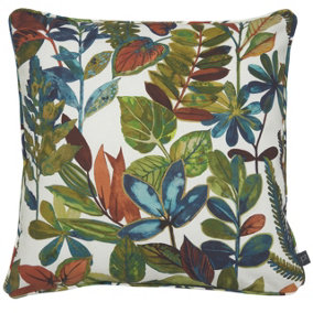 Prestigious Textiles Tonga Floral Printed Piped Polyester Filled Cushion