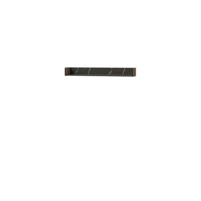 Prestigo Modern Wall Shelf - Sleek Design in Oak Walnut & Black Matt, H140mm W1200mm D210mm