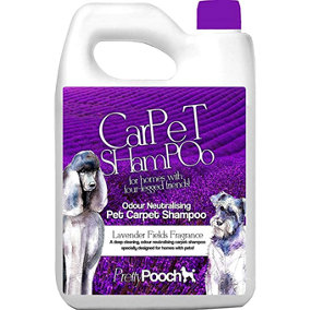 Pretty Pooch Dog Carpet Shampoo Cleaner Solution for Machines/Manual Use (Lavender Fields Fragrance) - 5 litres