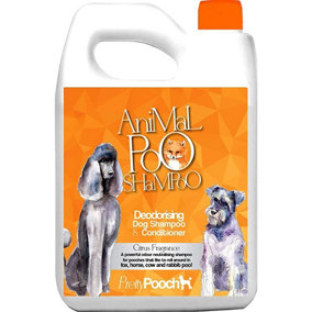 Pretty Pooch Fox Poo Dog Shampoo & Conditioner for Smelly Dogs - 2 Litres (Citrus Fragrance)