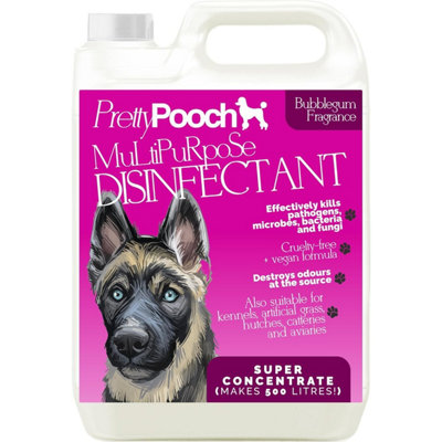 Pretty Pooch Multipurpose Disinfectant - Cleaner, Sanitiser, Deodoriser - Concentrated Formula - Bubblegum