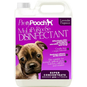 Pretty Pooch Multipurpose Disinfectant - Cleaner, Sanitiser, Deodoriser - Concentrated Formula - Lavender