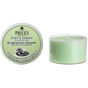 Price's Chef's Tin Scented Candle Basil Patchouli & Geranium