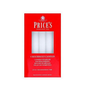 Prices Candles Household Candles (Pack Of 10) White (One Size)
