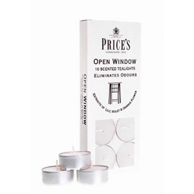 Prices Candles Open Window Scented Tealights (Pack of 10) White (One