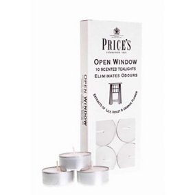 Prices Candles Open Window Scented Tealights (Pack of 10) White (One Size)