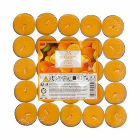Prices Candles Petali Citrus Tea Lights (Pack of 25) Orange (One Size)