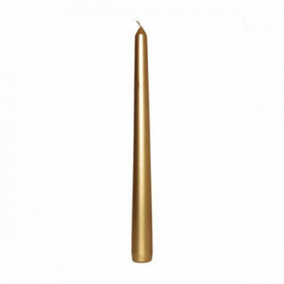 Prices Candles Pillar Candle (Pack of 10) Gold (One Size)