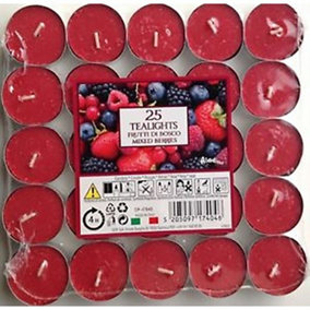 Prices Candles Scented Tealights (Pack of 25) Mixed Berries (One Size)
