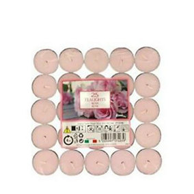 Prices Candles Scented Tealights (Pack of 25) Rose (One Size)