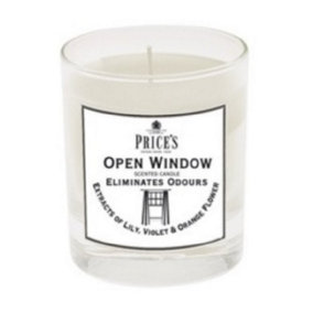 Prices Scented Open window Candle Eliminates Odours Lily, violet & orange flower