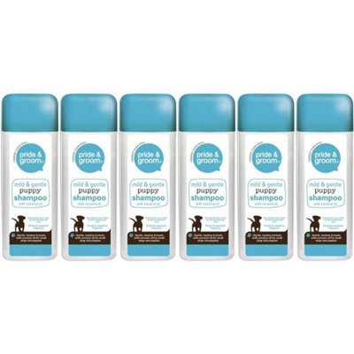 Pride & Groom Mild & Gentle Puppy Shampoo with Coconut Oil 300ml Pack of 6