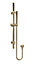Pride Round Slide Rail Shower Kit with Outlet Elbow - Brushed Brass - Balterley