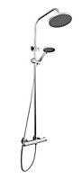 Pride Round Thermostatic Shower Kit with Fixed Head & Adjustable Handset - Chrome - Balterley