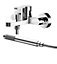 Pride Wall Mount Round Bath Shower Mixer Tap with Shower Kit - Chrome - Balterley