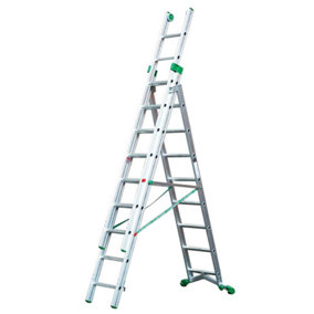 PRIMA Aluminium Industrial Combination Ladder - 2.94m Closed