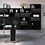 Prima Bookcase 5 Shelves in Black woodgrain