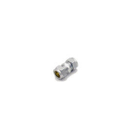 Prima Plus Chrome Compression Coupling 15mm (Pack of 10)