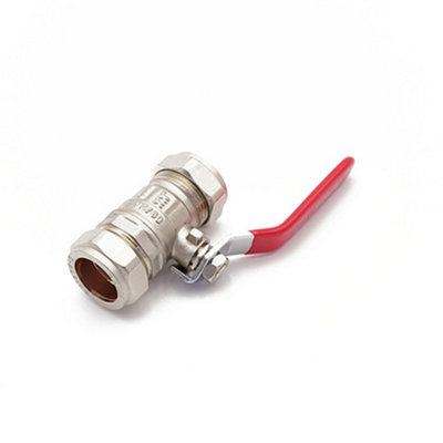 Primaflow Economy Red 22mm Chrome Lever Ball Valve - Model 105653 ...