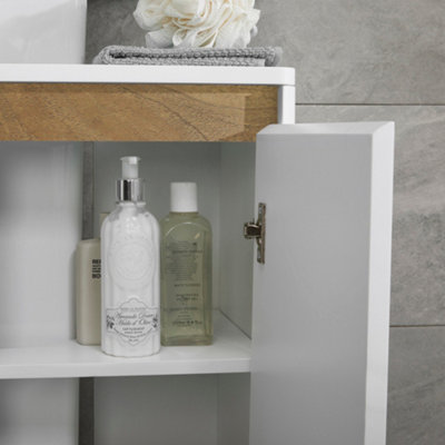 Prime Curved Gloss Bathroom Under Sink Storage Cabinet
