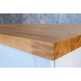 Prime Oak Worktop 4m x 620mm x 38mm - Premium Solid Wood Kitchen Countertop - Real Oak Worktops