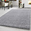 PRIME PLUS EXTRA THICK HEAVY 5CM PILE SOFT SHAGGY RUGS MODERN AREA RUGS BEDROOM HALL RUGS (Light Grey, 120 x 170cm)