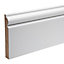Primed White Torus MDF Skirting Board 120mm x 18mm x 4m Lengths.  Pack of 4 lengths