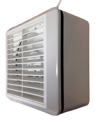 Primeline Manrose PEF6130 (WF150AP) Axial Kitchen / Utility Room Window Extractor Fan (Pull-Cord Model)