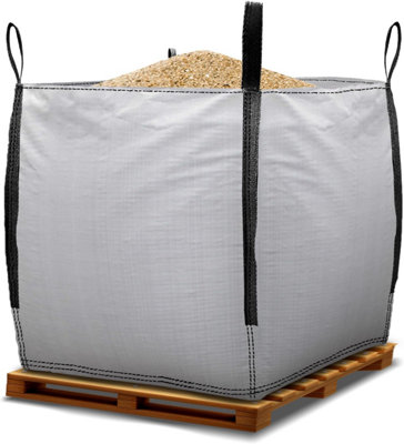 Primes DIY PREMIUM GRADE 1 Ton FIBC Bulk Jumbo Bags, Industrial Woven Material, Storage Sack Lifting Handles-85x85x85cm-1 Pack