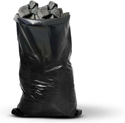 Primes DIY Rubble Sacks Heavy Duty Strong Garden Waste Bags 20" x 30"-inch, Builders Waste Bags Heavy Duty Black (100 Pack)