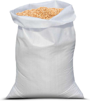 PRIMES DIY Strong Woven Rubble Builder PP Bags with liner, Heavy Duty PP Rubble White Jumbo Sack (20 x 30 inches) - Pack 5