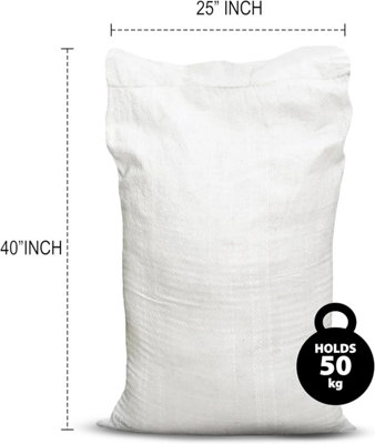 PRIMES DIY Strong Woven Rubble Builder PP Bags with liner, Heavy Duty ...