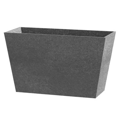 Primeur Tierra Verde Trough Planter Steel Grey (50cm)