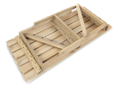 Primrose 2 Tier Collapsible Wooden Garden Greenhouse Staging 1.22m