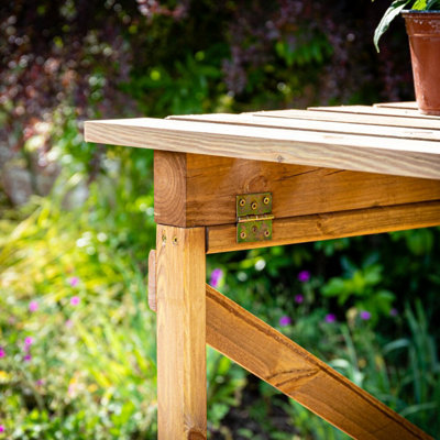 Wooden greenhouse staging b&q cheap
