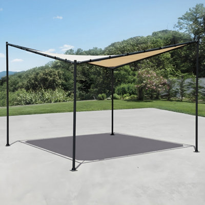 Primrose 3.5m Square Portable Powder Coated Metal Steel Frame with ...