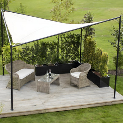 Primrose 3.5m Square Portable Powder Coated Steel Frame with Waterproof ...
