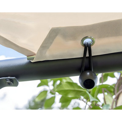 Primrose 3.5m Square Portable Powder Coated Steel Frame with Waterproof ...